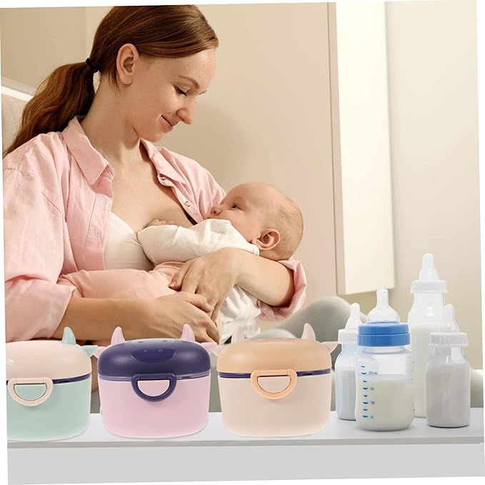Toddmomy Milk Powder Case Scoop Rice Noodle Storage Tank Snack Storage Container Leak-proof for Travel and Everyday Use