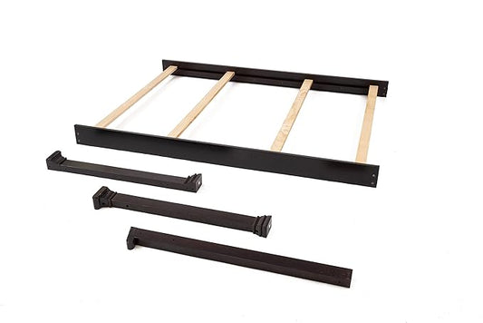CC KITS Full-Size Conversion Kit Bed Rails for Sorelle Crib & Changer Combos - Solid Wood Rail - Toddler & Adult Rail for Full-Size Beds - Nursery & Baby Furniture (Espresso - Verona Crib & Changer)