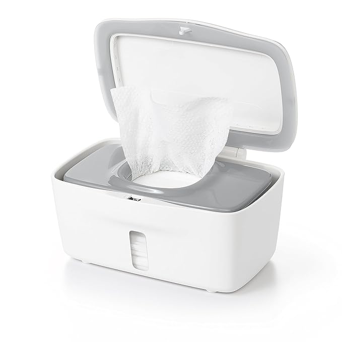 OXO Tot Changing Pad and OXO Tot Perfect Pull Wipes Dispenser, Gray, 1 Count (Pack of 1) Bundle