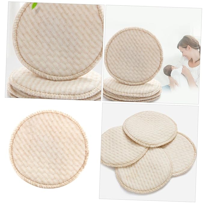SHOWERORO Breastfeeding Nursing Pads 12pcs Reusable Breast Pads Washable Cotton for Women