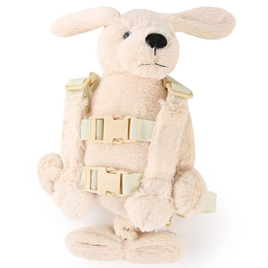 2 in 1 Naughty Dog Toddler Backpack Harness with Safety Leash for Children’s Walking Kids Leash for 1-3 Years Old Boys and Girls