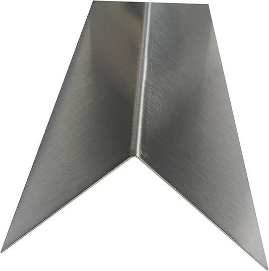 Brushed 304 Stainless Steel Corner Guards, 48" Wall Protectors, 20ga & 16ga, Available in 1/2" to 4", Multi-Pack Options (1, 2, 5, or 10) (5, 3 x 3, 20ga, No Hug Edges)