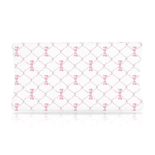 Boyoung Stretchy Changing Pad Cover Ultra Soft Cotton Changing Table Sheets Baby Diaper Changing Pad Cover Sheets for Girls Boys Fit 32""/34'' x 16""Pad, Purple Flower