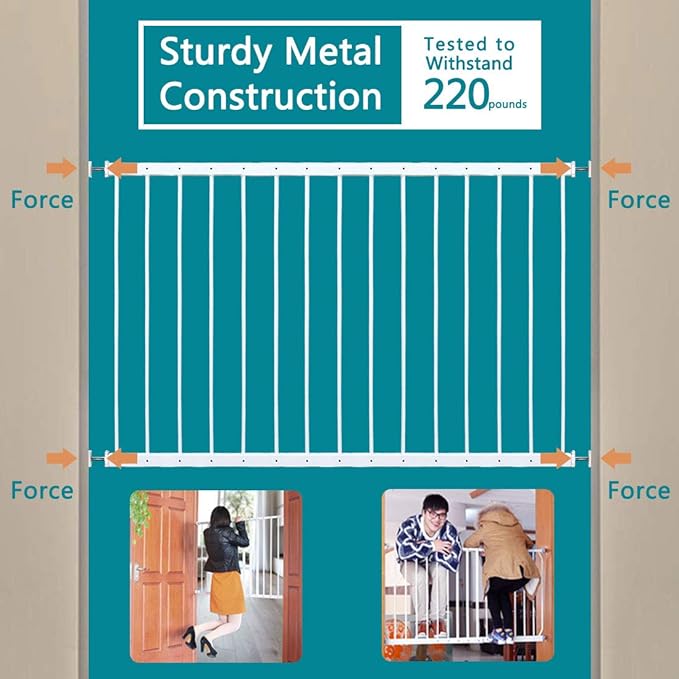 Fairy Baby Window Guards for Children, Adjustable Wide Child Safety Window Guard Prevents Accidental Falls, Home Security Childproof Interior Bar Guard for Windows Wide 61.41" - 86.61"(3 Panels)