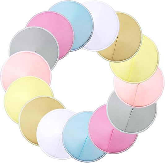 Washable Nursing Pads 14 PCS Reusable Breast Pads for Breastfeeding Soft and Super Absorbent Nipple Pads with Laundry Bag & Travel Storage Bag for Postpartum Essentials - 4.7inch