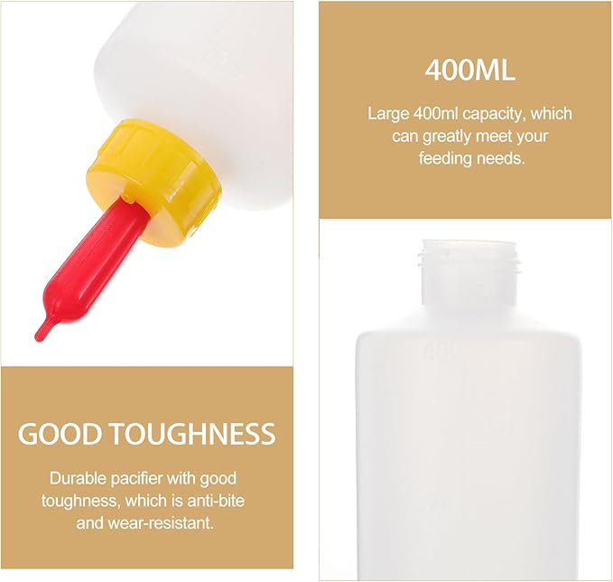 Cabilock 5 sets lamb feeding bottle kid livestock drink bottle jug baby goat calf milk water bottle pet bottles animal bottle for farm accessories