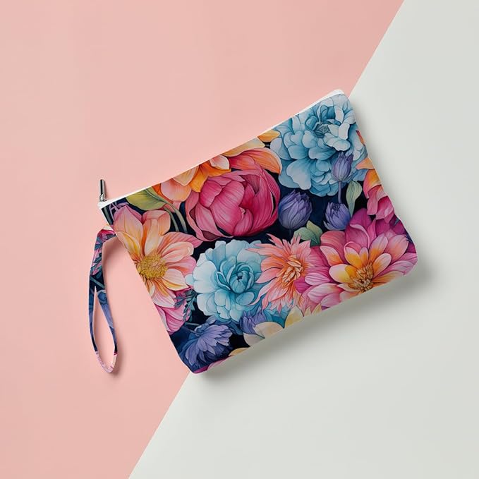 Fokongna Palm leaves Wet Bag Travel Wet Dry Bag Beach Bag Diaper Bag Wet Bag For Swimsuit Travel Makeup Bag Toiletry Bag