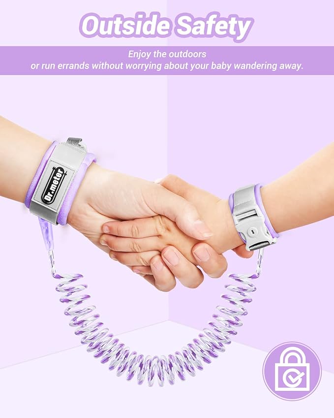 Dr.meter Anti Lost Wrist Link, Purple + Blue