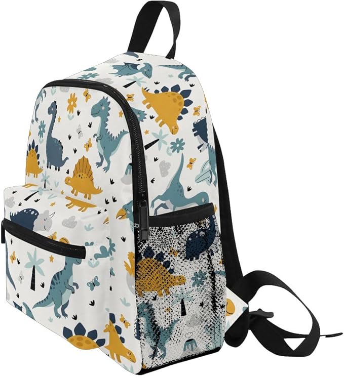 Toddlers Backpack Dinosaurs Tropical Plants Kids Bookbag for Boys Girls 3-7 Years Children Preschool Kindergarten Hiking Cute Mini Bags Elementary School Daypack