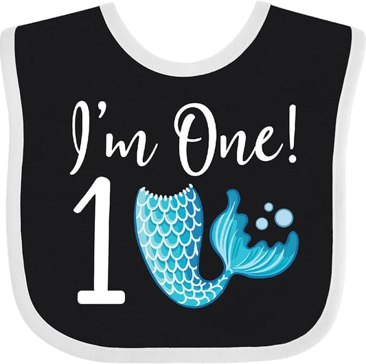 inktastic 1st Birthday Mermaid Party Baby Bib