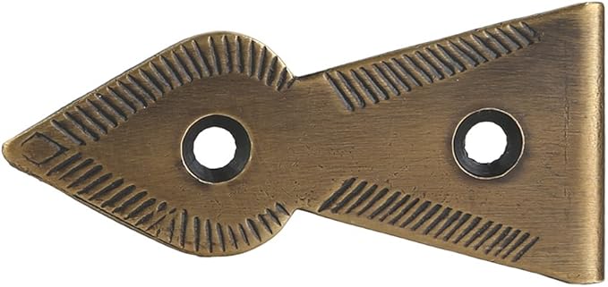 Set of 4 Brass 90 Degree Spade Trunk Corners, Antique Brass Finish, Edge Guard Table Cabinet Protector, Solid Metal Furniture Decor, Decorative Corner Brackets