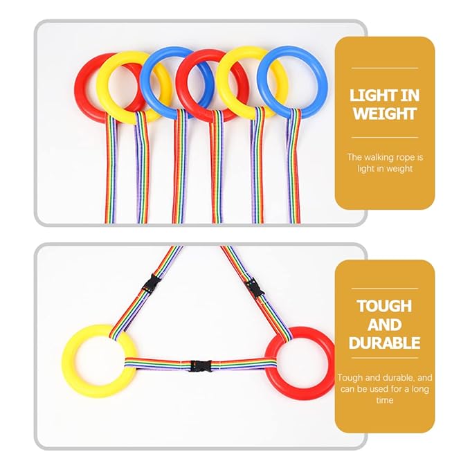 Toddmomy 30 pcs Walking Rope Preschool Walking Rope Kindergarten Walking Rope Preschool line Rope Kids Handles Safety