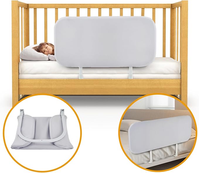 Toddler Bed Rails for Travel - Baby Guard Bed Rail Portable for Crib, Twin, Queen, Full, King Size Beds - Easy to Assemble, Safety Bed Side Rail for Toddlers and Kids