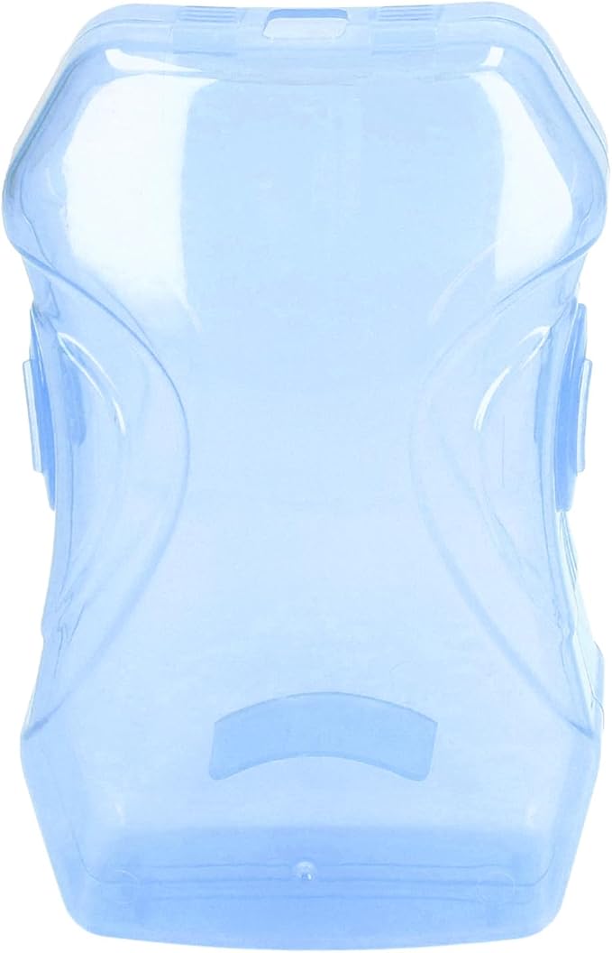 Baby Squeeze Proof Holder for Juice Box Prevent Messes, Support Self Feeding Multipurpose Food Pouch Holder (Blue)