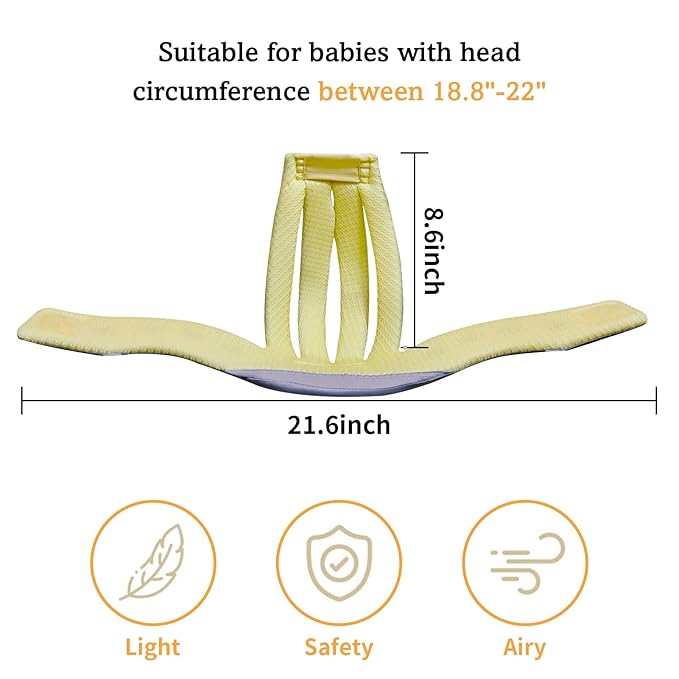 Adjustable Baby Head Protector, Baby Helmets for Crawling Walking Lightweight Safety Baby Helmet Jumping Running Breathable Hat Infant Essentials Toddler Helmets 6-24 Months (Gray)