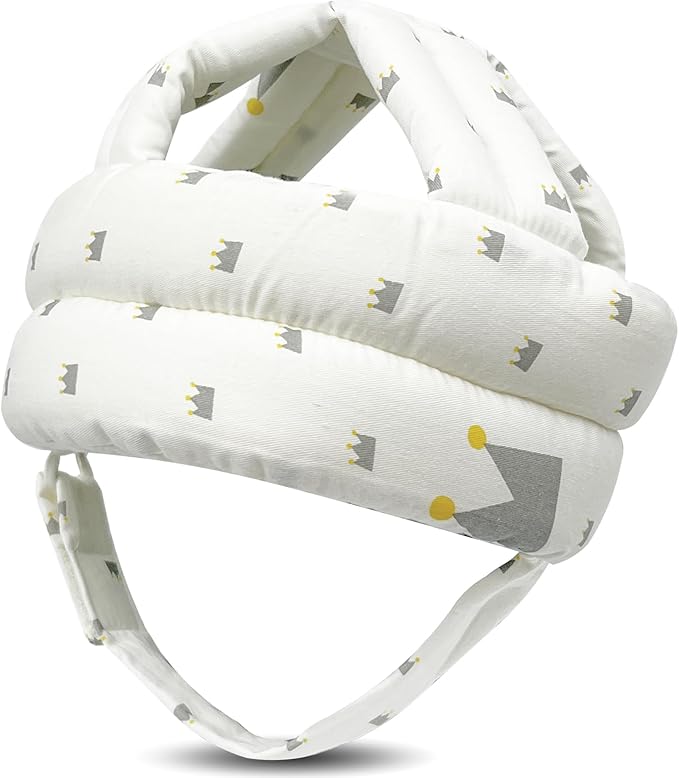 Baby Head Protector for Crawling Walking, Baby Helmet Adjustable No Bumps and Soft Cushion, Infant Safety Cap for Kid Learning to Walk