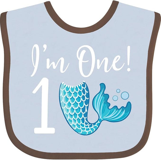 inktastic 1st Birthday Mermaid Party Baby Bib