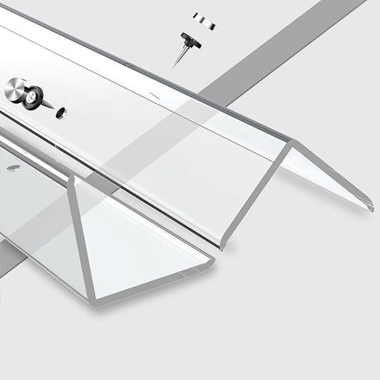 CHIDU Corner Guard, Pre-Drilled Clear Wall Corner Protector with Screws, L-Shaped Thickened Edge Protection for Sharp Wall, Door Frame, Table, Countertop - 2 PCS x 39.3" L x 1.97" W