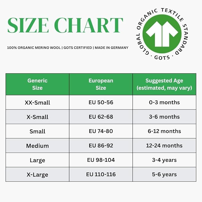 EcoAble Merino Wool Diaper Cover – Organic Overnight Knit Cover | Breathable Natural Fiber | Ideal for Fitted Cloth Diapers (EU98-104, Curry)