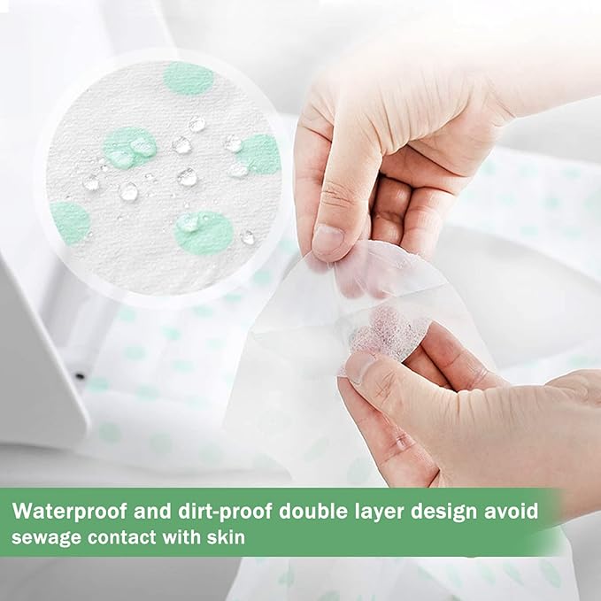Toilet Seat Covers Disposable 20 Pack Disposable Toilet Seat Covers Waterproof, Ideal for Kids Toddlers and Adults,Individually Wrapped for Travel and Public Restrooms