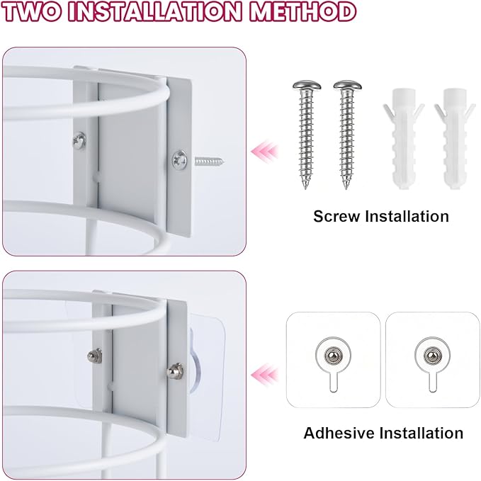 Drill-Free Wipes Holder Wall Mount, Cleaning Wipes Holder, Wall Bracket for Cleaning Wipes Ideal for Office Classroom Kitchen Bathroom Household Gym - No Wipes Included