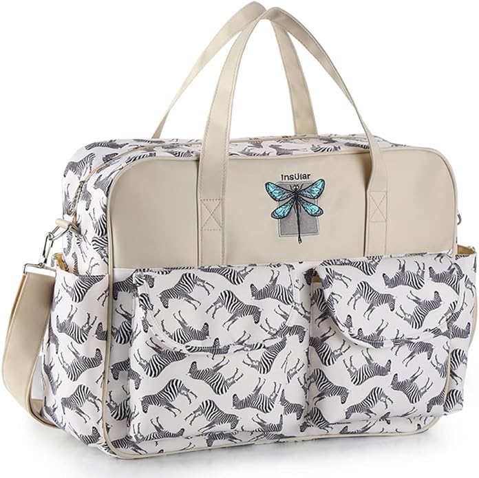 Kamay's Mummy Shoulder Bag Diaper Bag Chic Nappy Changing Bag Tote/Messenger Style Large with Changing Mat, Adjustable Straps