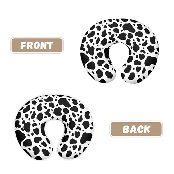 Cow Print Nursing Pillow Cover for Baby Girl, Soft Removable Breast Feeding Pillow Cover, Breast Feeding Pillows Cases