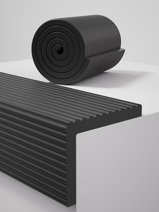 11.8''W Extra-Wide Edge Protector, 6.56FT 0.79''Th Baby Proofing Corner Guards, Safety Furniture Bumper, Pre-Taped, Thick Soft Rubber Foam Padding for Fireplace Table Stair Cabinet (Black)