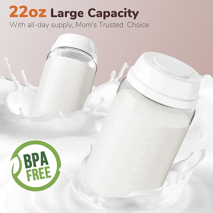 22oz Portable Breast Milk Cooler Bottle-Milk Cooler for Outdoor Travel, Keeps Fresh Cooling for 24+ Hours,Breastfeeding Essentials with 2pcs Bottle for Breastmilk Storage