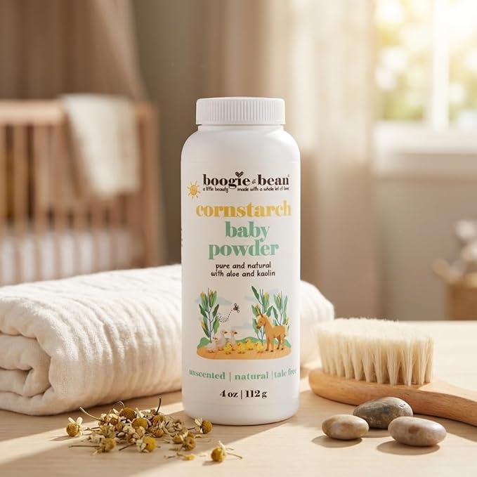 Unscented Baby Powder Talc Free, Natural and Fragrance Free Baby Powder for Body