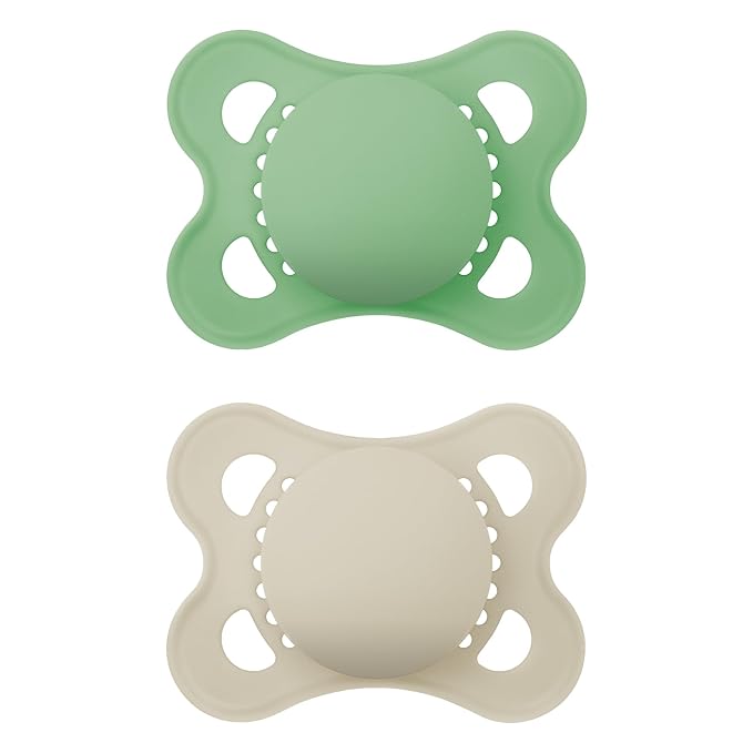 MAM Anti-Colic Baby Bottle 3 Pack with Slow Flow Nipple and MAM Original Baby Pacifier 2 Pack for 0-6 Months