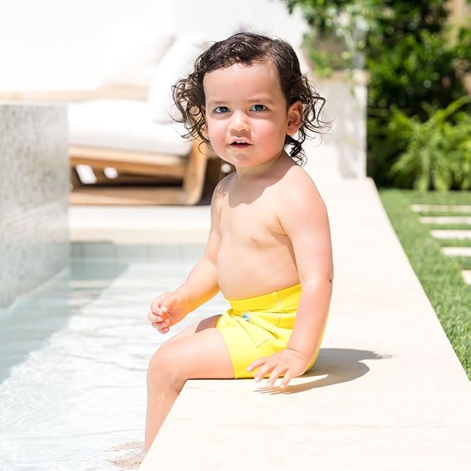 Splash About Happy Nappy Swim Diaper, Neon Yellow, 3-4 Years