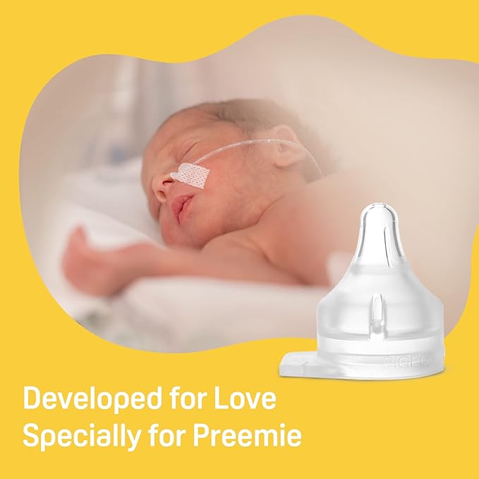 Pigeon Preemie Silicone Nipple(SS), 1 Count, Please Use It Under The Guidance of a Pediatrician