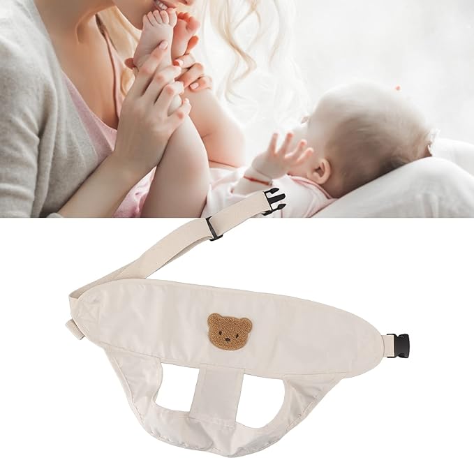 Baby Chair Harness,Soft Length Adjustable Breathable Baby Feeding Safety Seat Strap Portable Cute Harness Belt for Outdoor (Khaki)