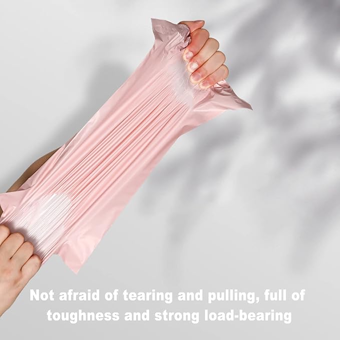 Adult Diaper Disposal,200 Pack Plastic Bags for Adult Diaper Disposal,Self-Adhesive Strips to Seal in Odours,Waterproof and Leak-Proof,Suitable for Elderly Nappy Care at Home and for Travel (pink)