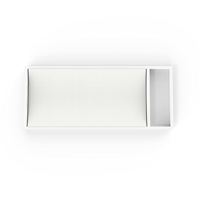 Child Craft Universal Changing Table Topper, Convert Dresser into a Changing Table Surface, Securely Attaches, Non-Toxic, Baby Safe Finish (Matte White)
