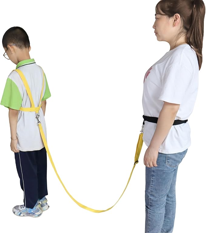 pinklilycare Autism Walking Harness for Older Children with Hands Free Belt and Adjustable Tether for Autism Special Needs ADHD