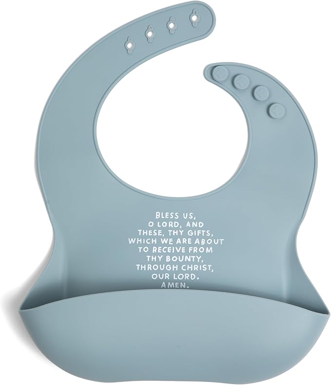 Be A Heart Silicone Baby Bibs, Adjustable Waterproof Bibs, Meal Blessing Bibs