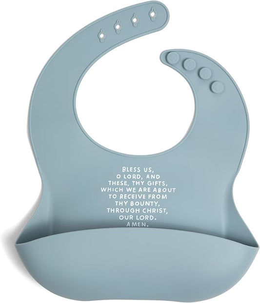Be A Heart Silicone Baby Bibs, Adjustable Waterproof Bibs, Meal Blessing Bibs