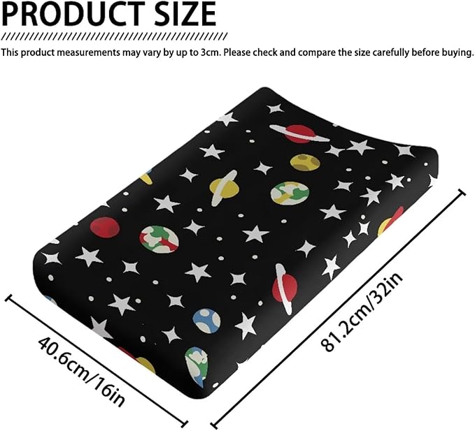 Galaxy Changing Table Cover for Baby Washable Breathable Changing Pad Cover Comfy Waterproof Nursery Pad Change Cover Easy to Clean