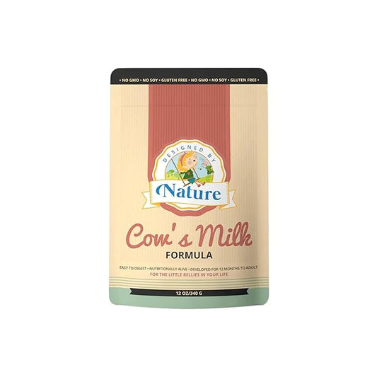 Designed by Nature- Cow's Milk Formula- MADE IN THE USA - Non-GMO, Gluten FREE, Soy FREE, Heavy Metal FREE, Pesticides and Chemical FREE - Gentle on Sensitive Tummies - Natural Whole Ingredients