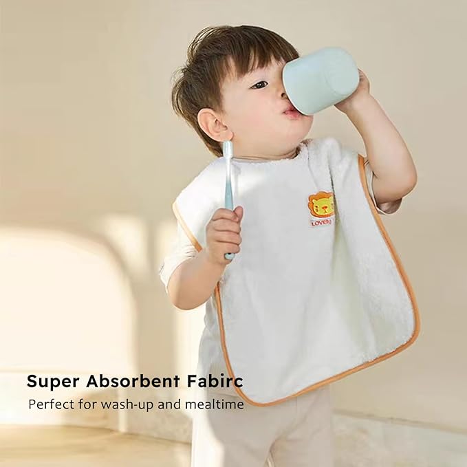 Bibs Set Large Toddler Bibs Ultra Soft & Absorbent,Pullover Baby Bibs for Drooling Feeding