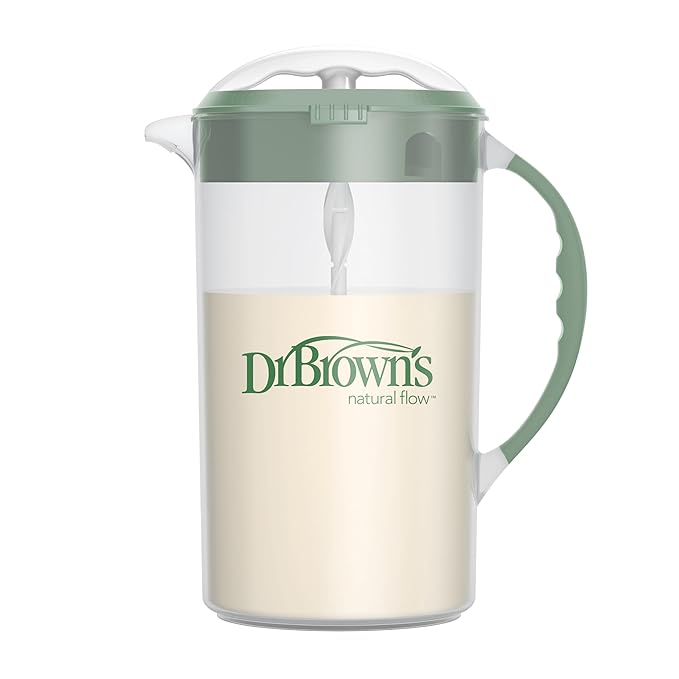 Dr. Brown's 36oz Formula Mixing Pitcher & 5-Pack Microwave Steam Sterilizer Bags for Baby Bottles