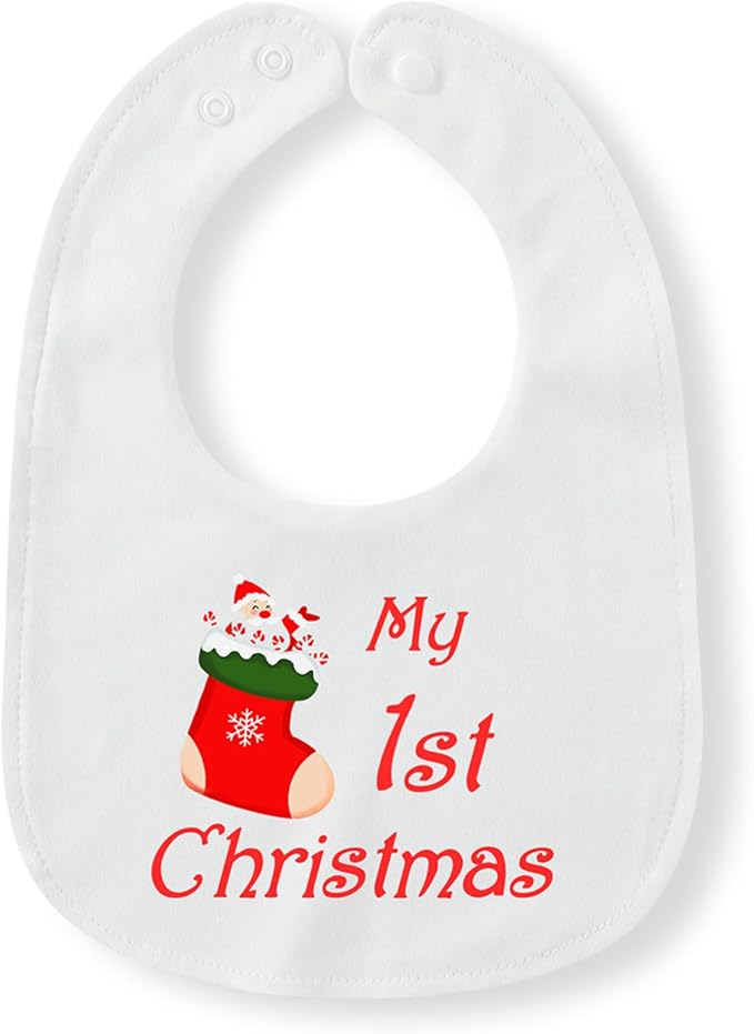 Cute Unisex-Baby Bib, Cotton Adjustable Waterproof Drooler, Birthday Gifts for Girls Boys 0-24 Months
