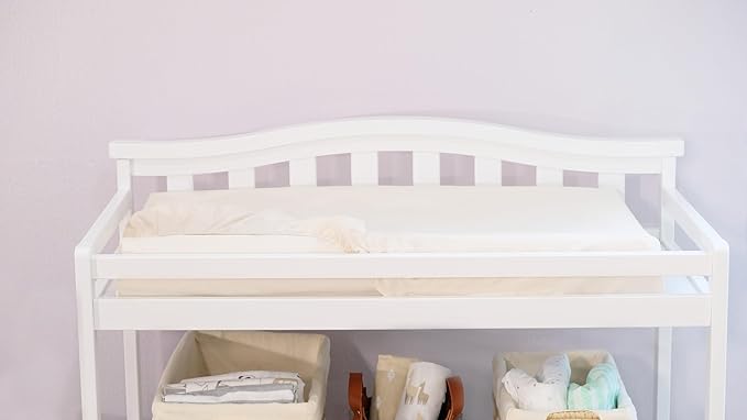 Naturepedic Organic Contoured Changing Pad Cover - Easy to Clean, Lightweight & Portable - Comfort 2-Sided and 4-Sided Baby Diaper Changing Pad Cover - 16" x 31"