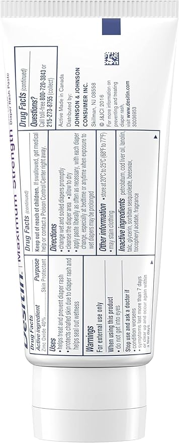 DESITIN Maximum Strength Diaper Rash Paste 4 oz (Pack of 12)