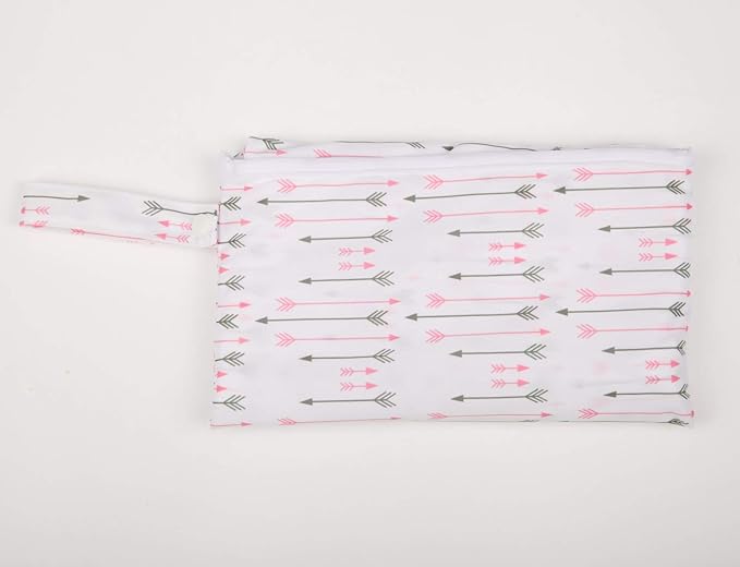 Baby Diaper Changing Mat Pad Portable Foldable Washable Compact Travel Nappy Waterproof Play Mat 30inx18.5in (Pink Arrows)