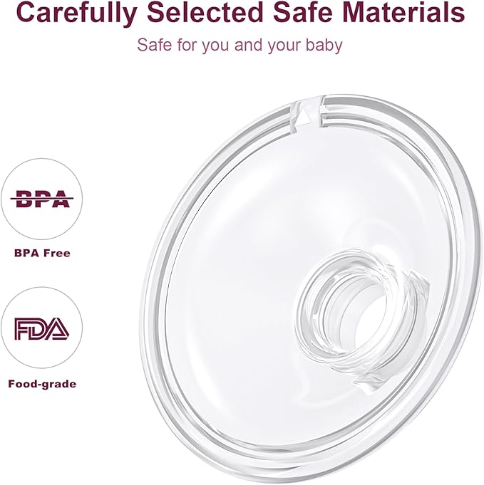 Wearable Breast Pump S12, Electric DoublePump Hands-Free Breastfeeding Pump, 9 Adjustable Suction Levels, Portable Low Noise Hospital-Grade Breast Pump with Carrying Bag, 24mm, 2 Pack (white)