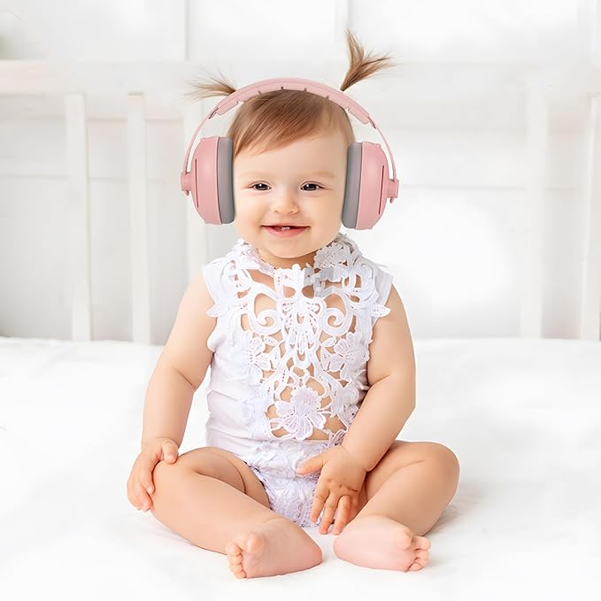 PandaEar Baby Ear Muffs, 2-in-1 Baby Ear Protection Noise Cancelling Headphones Ages 0-3 Years, Infant Hearing Protection