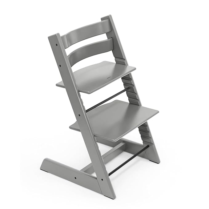 Tripp Trapp by Stokke Adjustable Wooden Storm Grey Baby High Chair (Chair Only)